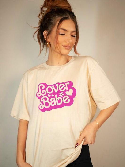 Pink lover babe graphic tee tshirt plus size