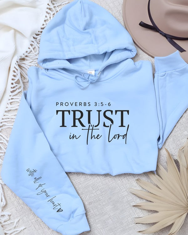 Trust in The Lord Proverbs 3: 5-6 blue