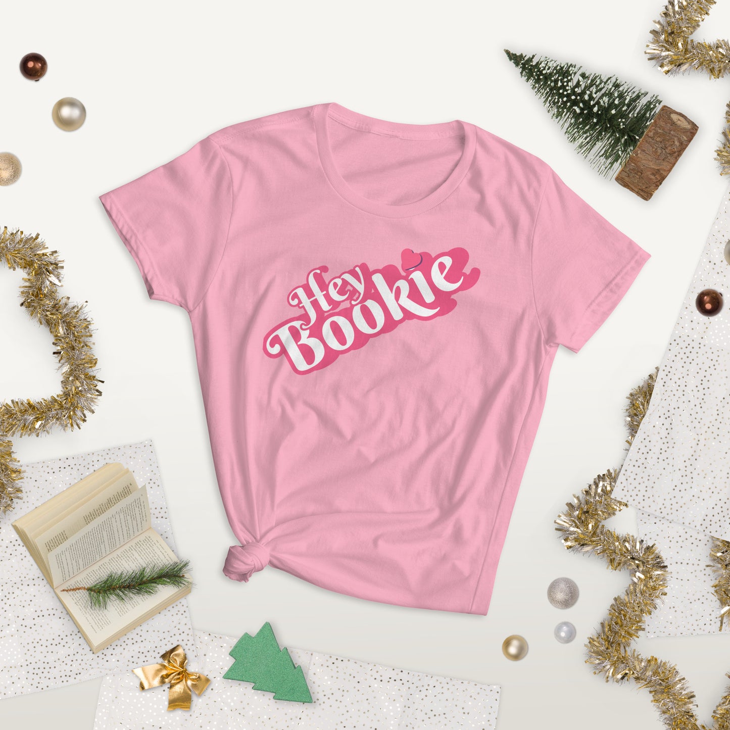 "HEY BOOKIE" Women's short sleeve t-shirt