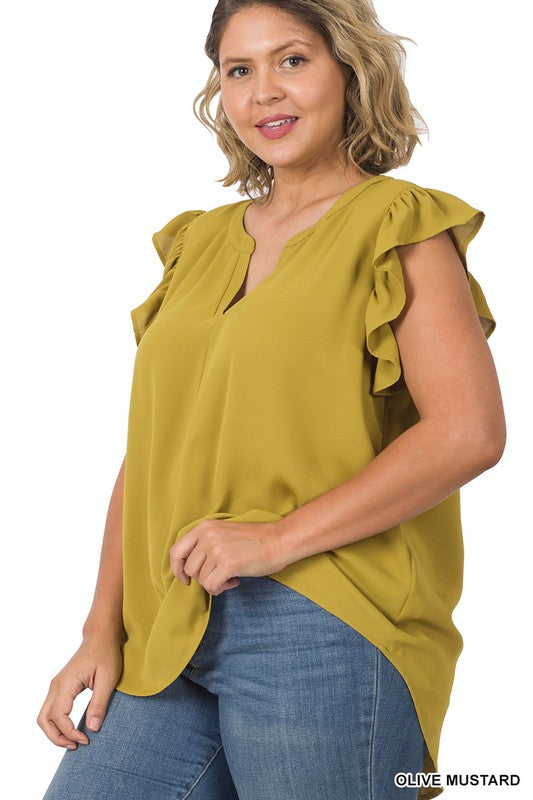 blouse, top, shirt, plus size, thin, woven wool, summer, trip, vacation, hot weather, casual, work outfit, work attire, mom life