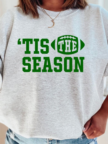 Football Tis The Season Crewneck Sweatshirt