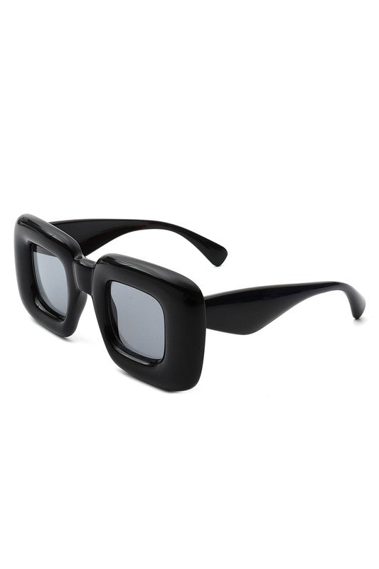 These Square Irregular Chic Chunky Fashion Sunglasses are sure to update your look this season. Sleek and stylish, they provide protection and shade from the sun's harsh rays. Their innovative design is perfect for adding a fashionable touch to any ensemble.