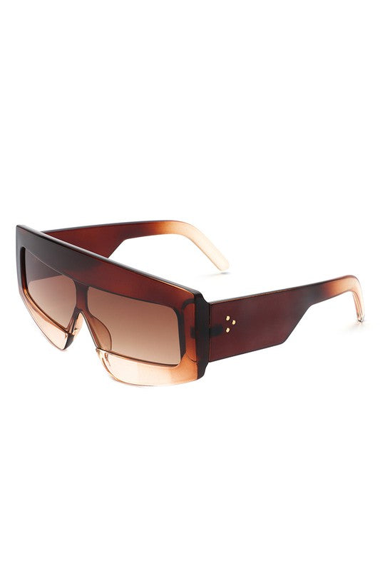 Rectangle Oversize Square Flat Top Sunglasses