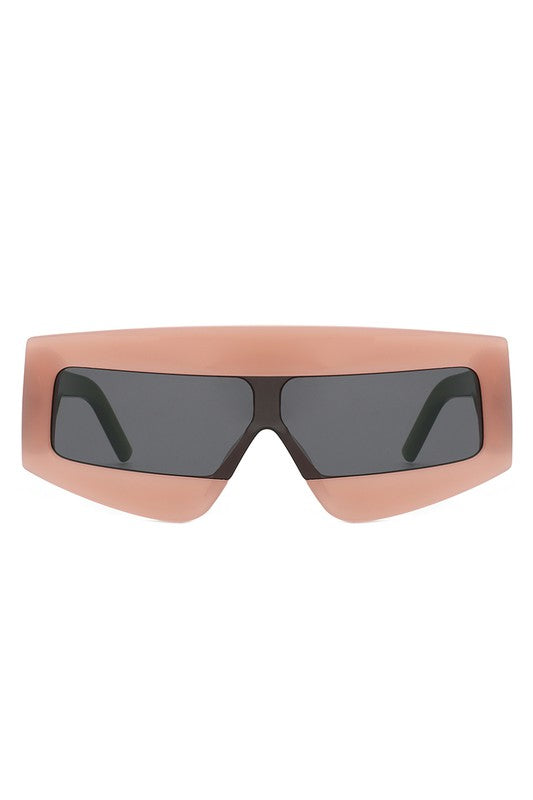 Rectangle Oversize Square Flat Top Sunglasses, pink shades, barbie fashion inspiration