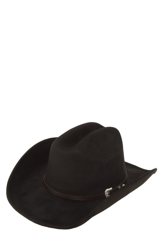 Fedora Hat with Buckle Accent, cowboy, western