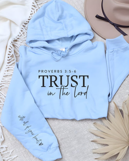 Trust in The Lord Proverbs 3: 5-6  blue

