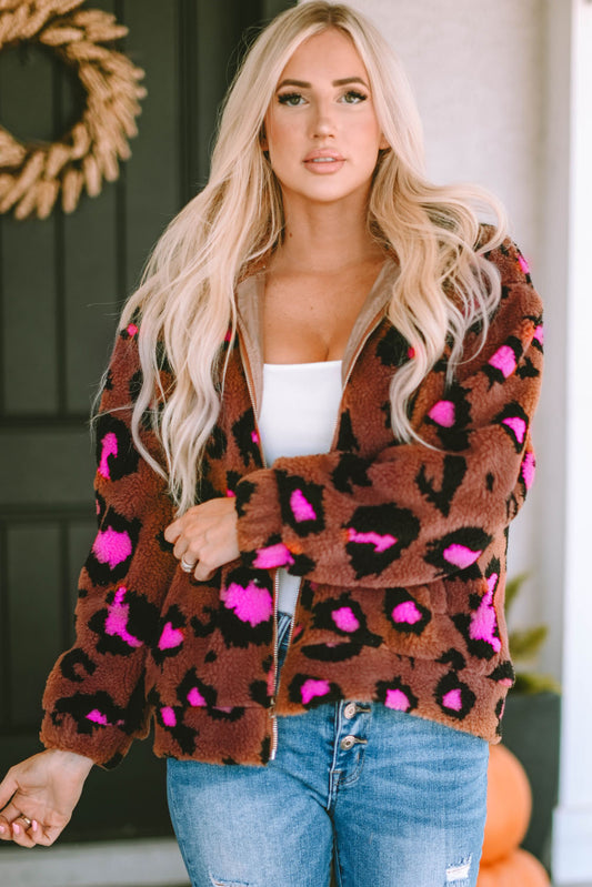 leopard print jacket outerwear