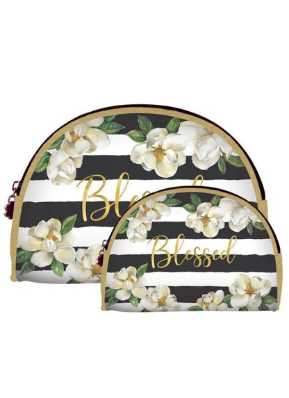 Blessed & magnolias cosmetic bags duo set bag