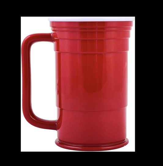 red cup, cup, mug, party, drinkware, kitchen, tailgate, football, card game, game, Christmas, New Year's, fun 
